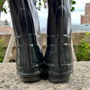 Hunter rain boots - glossy black